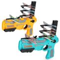 Air Battle Gun Airplane Launcher Toys for Kids Outdoor and Indoor 4 Foam Airplanes Pistol Shooting Game Glider One Click. 