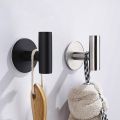 Black Robe Hook Wall Hook Towel Hook for Bathroom Stainless Steel Coat Hook Rustproof Hook Hanger for Kitchen Hardware. 