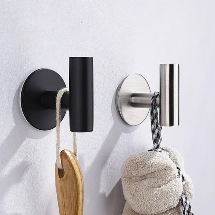 Black%20Robe%20Hook%20Wall%20Hook%20Towel%20Hook%20for%20Bathroom%20Stainless%20Steel%20Coat%20Hook%20Rustproof%20Hook%20Hanger%20for%20Kitchen%20Hardware%20-%20Image%203