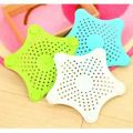 Silicone Rubber Five-pointed Star Sink Filter Sea Star Drain Cover Sink Strainer Leakage Filter for Kitchen and Bathroom. 