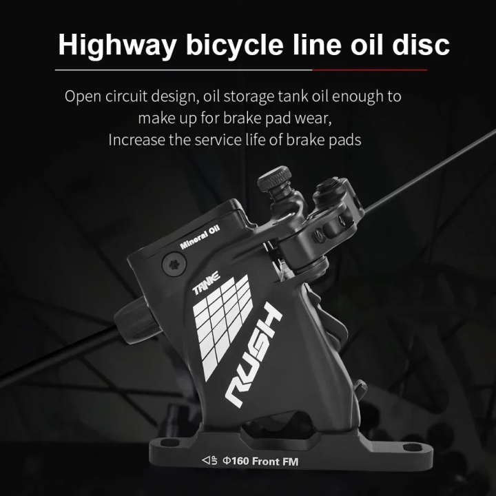 TANKE%20Wire%20Pulling%20Hydraulic%20Disc%20Brake%20Calipers%20Flat%20Mount%20Line%20Pulling%20Oil%20Disc%20Brake%20Road%20Bike%20Brake%20Set%20RUSH%20Front%20Rear%20-%20Image%205