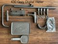 Piano Key Shower Set Gray Bathroom Digital Display Faucet Shower System Set Bathtub Hot and Cold 4 Functions Tap Shower Set,Grey 4 Mode LED. 