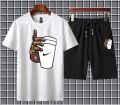 summer tracksuit for mens/ track suits for mens/2 quarter shorts for mens and tshirts. 