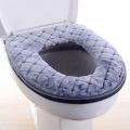 1pc Autumn and Winter Long Plush Toilet Seat Cushion Household Thick Toilet Seat Cushion Washable Toilet Seat Gasket.