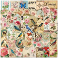 52PCS Creative Retro Old Garbage Paper Graffiti Stickers Handbooks Decoration Luggage Notebooks Helmets Waterproof Stickers. 