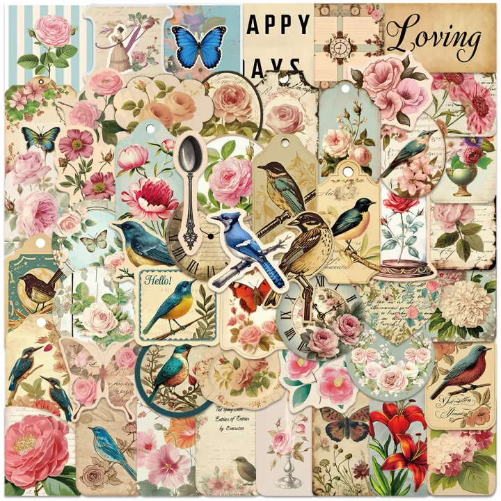 52PCS%20Creative%20Retro%20Old%20Garbage%20Paper%20Graffiti%20Stickers%20Handbooks%20Decoration%20Luggage%20Notebooks%20Helmets%20Waterproof%20Stickers%20-%20Image%202