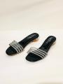 Womens Gorgeous Glass Sole Slim Heel Fashionable Sandal - Lafies Glass Heel Shoes. 