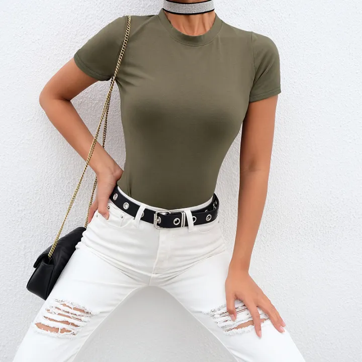 Casual%20Basic%20Black%20White%20Bodysuit%20Women%20Summer%20Short%20Sleeve%20Woman%20Body%20Top%20Cotton%20Bodycon%20Jumpsuit%20Romper%20Ladies%202020%20-%20Image%205