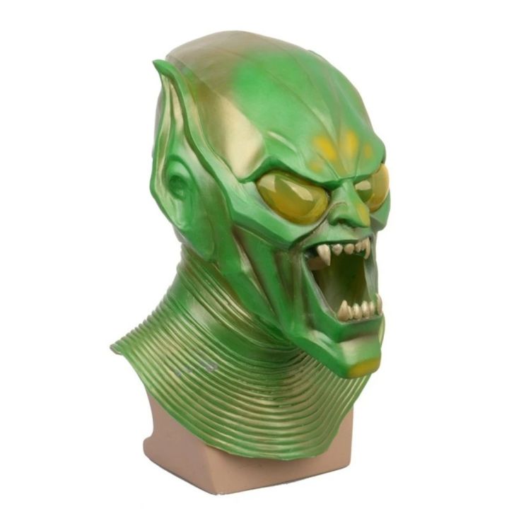 Halloween Movie Spiderman Hero Helmet Expedition Head Cover Latex Green Demon Mask Green Demon Full Head Mask