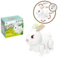 Light And Music Hopping/Walking Rabbit Toy For Baby Boys & Girls for Playing Fun , Birthday Gift Item, White Colour Bunny. 