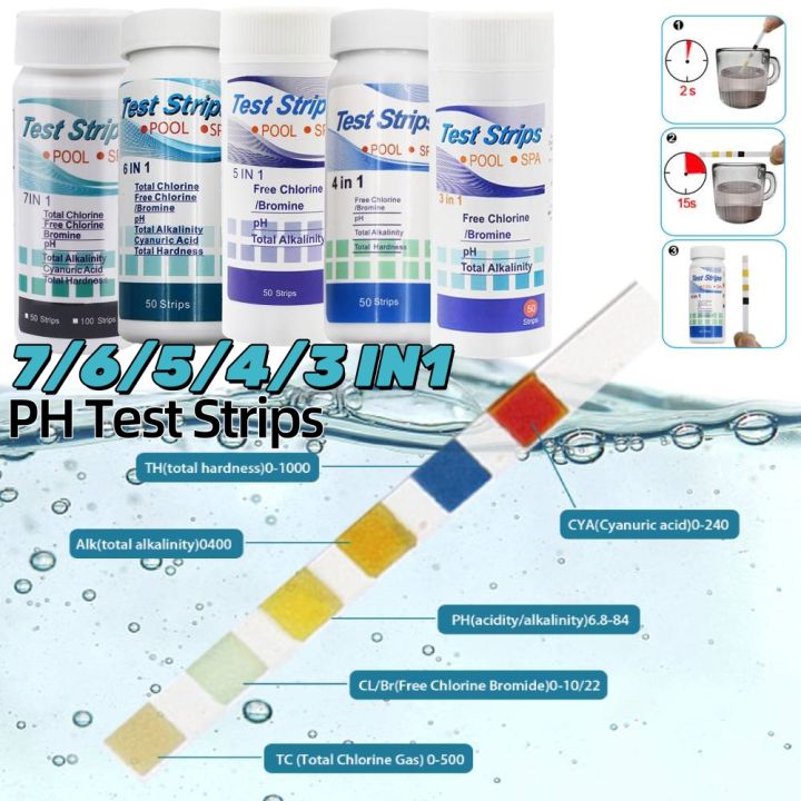 3/4/5/6/7%20in%201%20Swimming%20Pool%20PH%20Test%20Strips%20SPA%20Swimming%20Pool%20Water%20Tester%20Paper%20Hardness%20Tool%20for%20Chlorine%20Bromine%20Pool%20Acces%20-%20Image%202