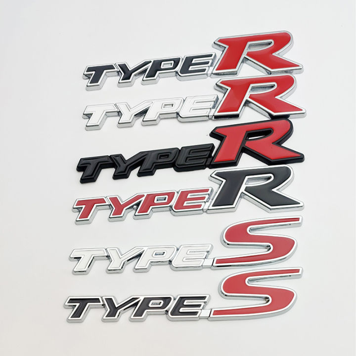 Type R Metal Logo 3d Metal Type S Logo Type R Emblem Letters Car Trunk Badge Type S Type ...