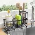 Dish Sponge Rack - Punch-Free Wall-Mounted, Long Brush Holder, Countertop Sink Rag Drain Storage Rack.