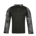 Men's Long Sleeve Combat Shirt 1/4 Zipper Ripstop Cotton Workwear Tops  Shirts Camo Airsoft T Shirts Paintball T Shirts. 