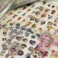 8pcs Japanese anime Tamagotchi Style pixel graph Cut film sticker desktop phone shell decoration Hand account diy accessory toy. 