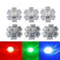 1W RGB Red Green Blue Color in 1 LED High Power LED Light 6 pin With 20mm Heatsink. 