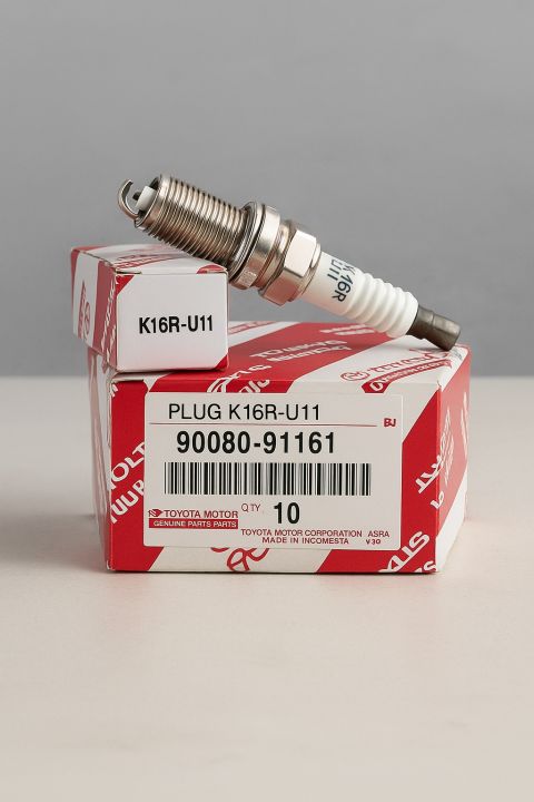 Toyota Spark Plug 90080-91161 | Original Denso K16R-U11 For Toyota Corolla Variants|4-pieces