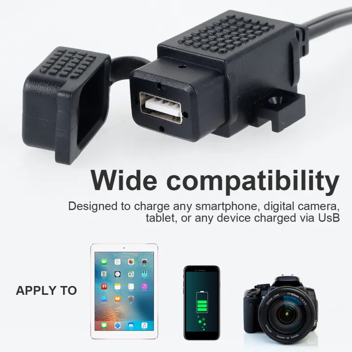SAE%20to%20USB%20Adapter%205V/2.1A%20Professional%20Motorcycle%20USB%20Charger%20with%20Waterproof%20Cover%20SAE%20Quick%20Extension%20Cord%20Cable%20Connector%20-%20Image%205
