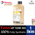 Total engine oil Total Hi perf 4T racing 10w-50 synthetic 100% quality 1 liter racing car. 
