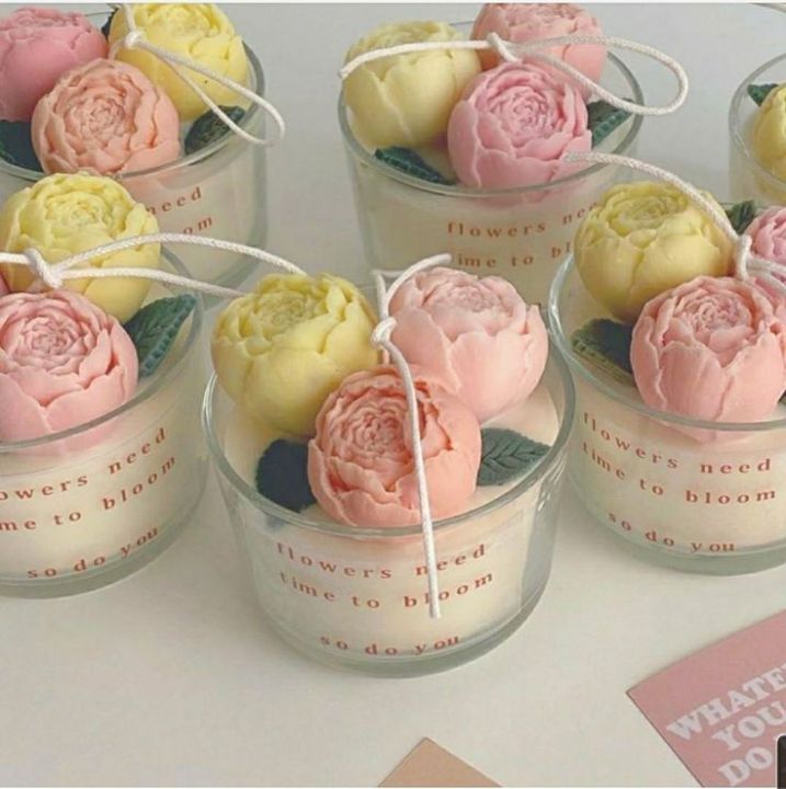 1 Pc unique look Customize Scented Candles bouquet In One Jar
