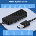 Onelesy SATA to USB 3.0 Adapter Type C to SATA Cable 5Gbps High Speed Data Transmission For 2.5 Inch HDD Hard Drive SATA Adapter. 