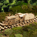Train Model 3D Wooden Puzzle Toy Assembly Locomotive Model Building Kits for Children Kids Birthday  Wooden Building Toys. 