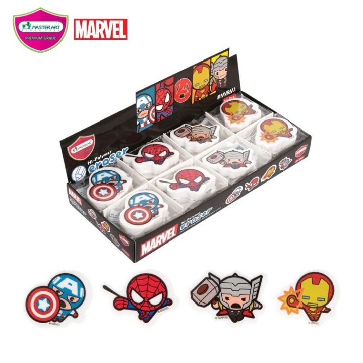 Marvel pencil eraser master art Avengers eraser cute Iron Man Spiderman Captain America mvrm1 eraser