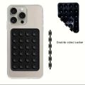 Double Sided Silicone Suction Pad Mobile Holder | Reusable Sticky Grip Mount for Phone, Car Dashboard, Wall & Multi-Purpose Anti-Slip Pad. 