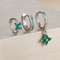 3PCS New Design Multicolor Crystal Hoop Earrings Set For Women Zircon 18K Gold Plated Circle Huggie Earring Piercing Jewelry. 