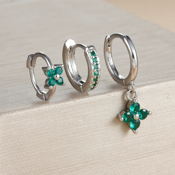 3PCS%20New%20Design%20Multicolor%20Crystal%20Hoop%20Earrings%20Set%20For%20Women%20Zircon%2018K%20Gold%20Plated%20Circle%20Huggie%20Earring%20Piercing%20Jewelry%20-%20Image%207