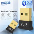 USB Bluetooth 5.3 Adapter for PC Laptop Computer Wireless Dongle Bluetooth Adapter Support Mouse Keyboard Windows 7/8.1/10/11. 