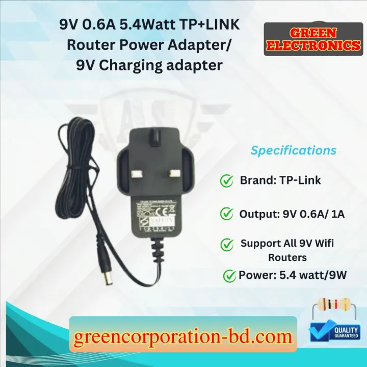 9V%201A%205.4Watt%20TP+LINK%20Router%20Power%20Adapter/9V%20charging%20adapter%20-%20Image%204