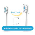 4pcs Replacement Brush Heads For Mijia T300/T500/T700 Sonic Electric Toothbrush Soft Bristle Nozzles with Caps.