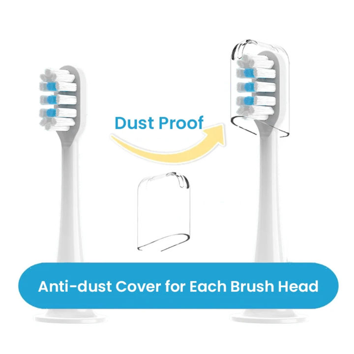 4pcs%20Replacement%20Brush%20Heads%20For%20%20Mijia%20T300/T500/T700%20Sonic%20Electric%20Toothbrush%20Soft%20Bristle%20Nozzles%20with%20Caps%20-%20Image%204
