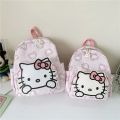 28x24CM Kawaii Sanrio Hello Kitty Cinnamoroll My Melody Kuromi Students Schoolbag Boys Girls Anime Kawaii Cartoon School Bag. 