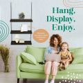 Hanging shelf for home, wooden Wall Hanging Rope Shelf Mounted Floting Storage Unit, Home Decor. 