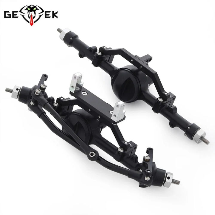 CNC Aluminum Alloy Front Rear Axle Set for 1/10 RC Crawler Car RC4WD Gelande II TF2 D90 D110 Yota II
