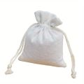 10Pcs Linen bundle pocket canvas bundle pocket cotton sack burlap bag rice  drawstring small cloth bag. 