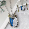 Cartoon Keychain Anime Attack On The Giant Investigation Corps Logo Keychain Car Keychain Bag Pendant Accessories Toys .