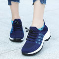 Women Walking Trainers Fashion Fly Weaving Sock Sneakers Breathe Comfortable Nursing Shoes Casual Platform Loafers Non-Slip.