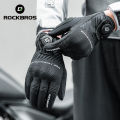 ROCKBROS SBR Palm Pad Gloves Shock Absorption Autumn Winter Gloves Breathable Wrist Extended Motorcycle Gloves Riding Protection. 