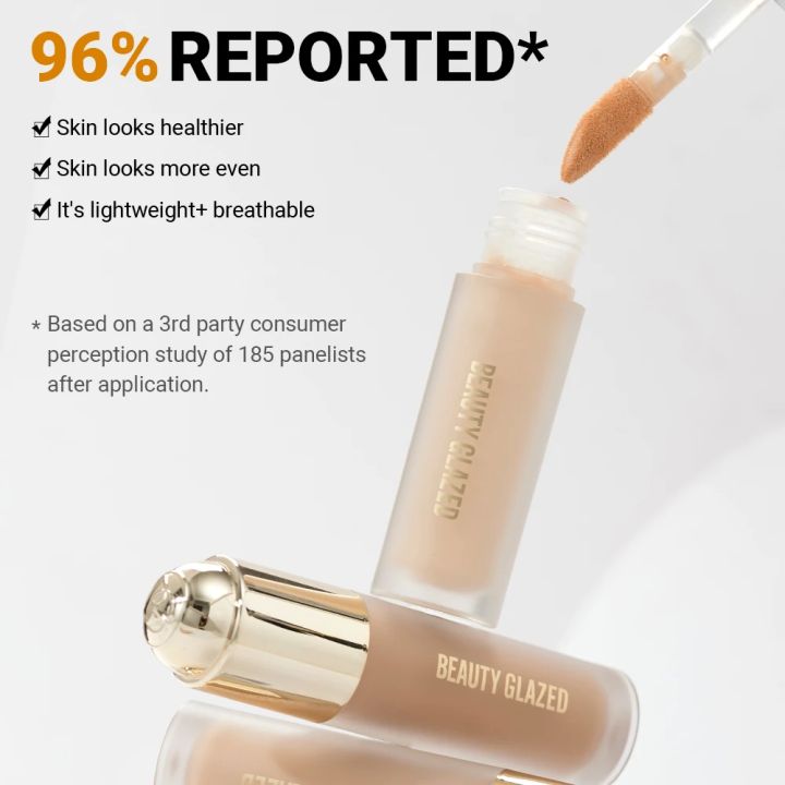 BEAUTY%20GLAZED%202pcs%20Face%20Makeup%20Set,Concealer%20Liquid%20Foundation+Cream%20for%20Contouring,Long-lasting%20Waterproof%20Matte%20Full%20Coverage%20-%20Image%204