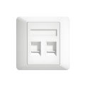 86x86 Type Network Wall Plate RJ45 Socket 1/2/4 Ports Faceplate Ethernet Wall Mounted. 