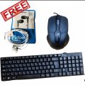 USB keyboard optical mouse with free Mi earphone & otg. 