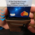 Anti-theft Credit Card Holder Men Wallets Rfid Blocking Aluminum Leather Pop Up Minimalist Wallet Cardholder Wallets for Men. 