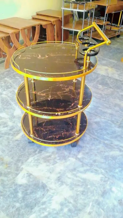 Tea%20Trolley%20circular%20shape%20golden%20color%20three%20shelf%20-%20Image%204