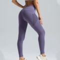 Women's Yoga Pants High Waist Butt Lift Mesh Side Pockets Quick Drying Stretch Sports Tights Running Fitness Pants. 