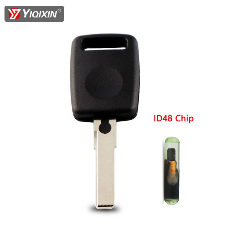 Remote Car Key Shell For Audi A4 A4L A6 A6L B6 A3 Q3 C5 C6 B7 B8 Q5 B5 Q7 A2 TT ID48 Chip Replacement Transponder Uncut Blade