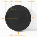 Remote Control LED Wall Clock with Dual Alarms,Calendar,Temperature and Humidity.Brightness Adjustable. 