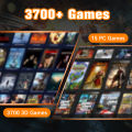 Launchbox Emulation Hard Drive With 3700 3D/PC Games External Game Hard Disk For PS4/PS3/PS2/Switch/WII/WIIU/PS1500GB HDD For PC.